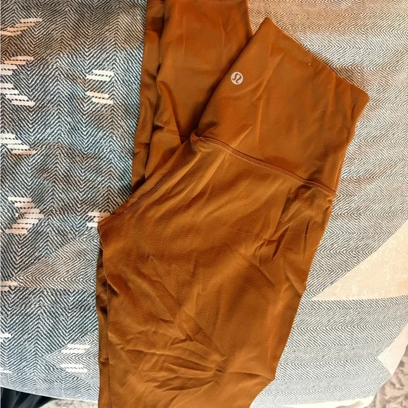 Lululemon Align Super High Rise copper leggings